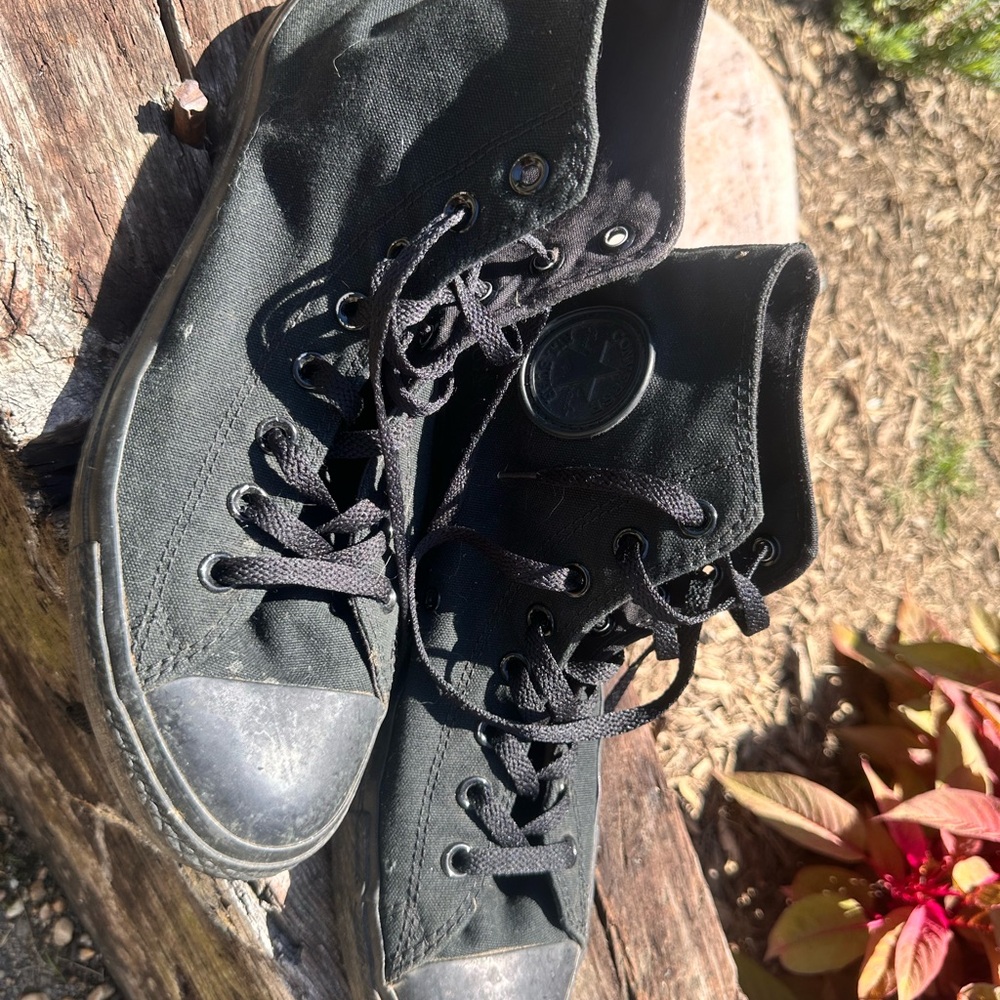 Converse Black Canvas Converse High-Tops